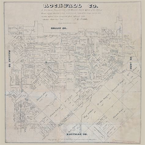 map  rockwall county texas etsy