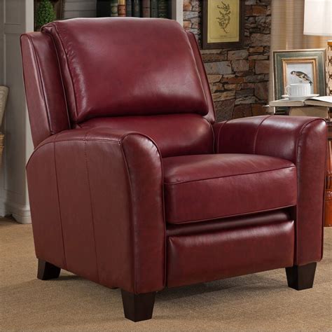 Red Barrel Studio® Surrett Red Leather Manual Recliner And Reviews