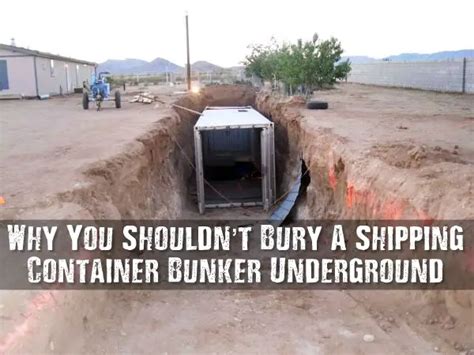 Why You Shouldn’t Bury A Shipping Container Bunker Underground - SHTF ...