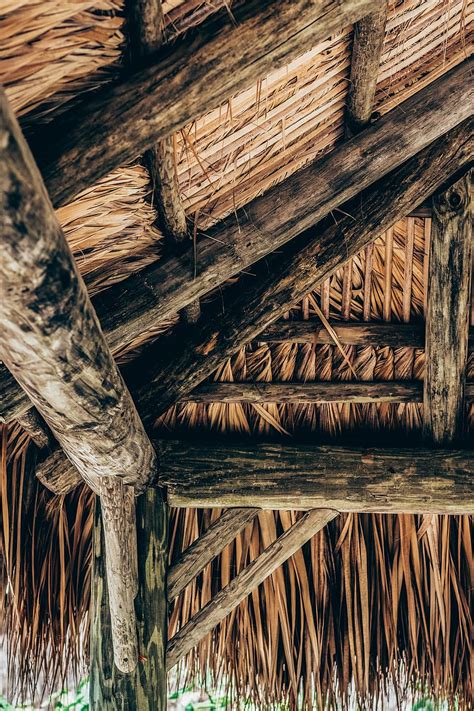 Online Crop Hd Wallpaper Beach Hut Brown Nipa Hut Cabana Wood