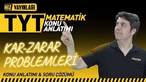 Tyt Matematik Kar Zarar Problemleri Soru Z Mleriyle Konu