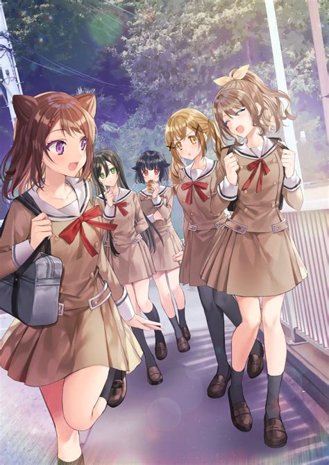 Ichigaya Arisa Toyama Kasumi Yamabuki Saaya Hanazono Tae And