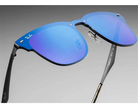 Lentes Ray Ban Blaze Clubmaster Rb N V Azul Espejeado Mercado