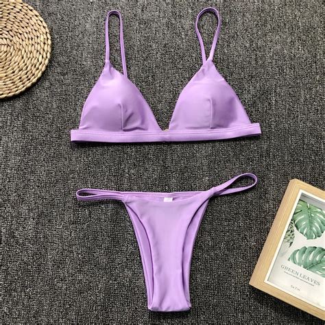 Conjunto De Bikini Con Realce Para Mujer Traje De Ba O De Dos Piezas