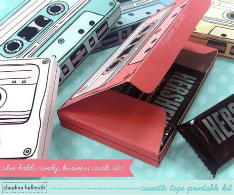 Cassette Tapes Gift Card Holders Party Favor Boxes Paper Toy