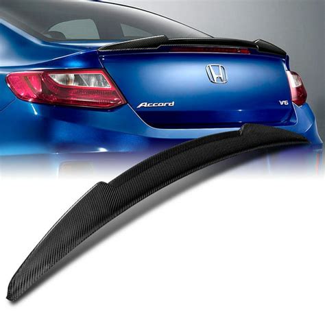 For 2013 2017 Honda Accord Coupe 2dr V Style Carbon Fiber Trunk Lid Spoiler Wing