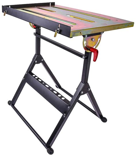 JEGS 81780 Adjustable Steel Welding Table With 350 Lb Capacity JEGS