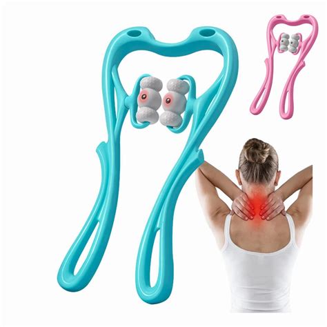 Neck Massager Roller,Handheld Massager with 6 Balls Massage Point, Neck ...