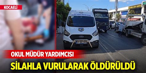 Kocaeli de lise müdür yardımcısı otomobilinde vurularak öldürüldü