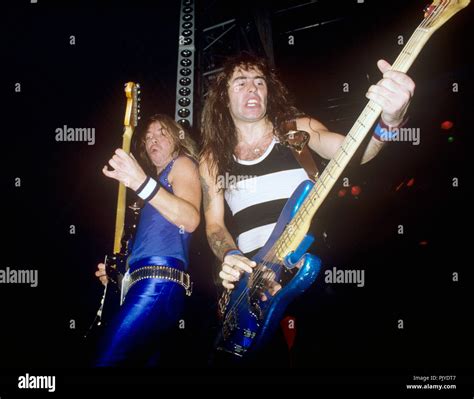 V L Dave Murray Steve Harris Iron Maiden On In Laibach