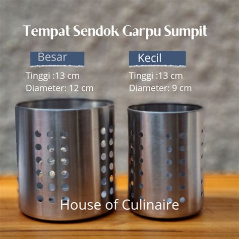 Jual Tempat Sendok Garpu Sumpit Stainless Wadah Alat Makan Sendok Meja