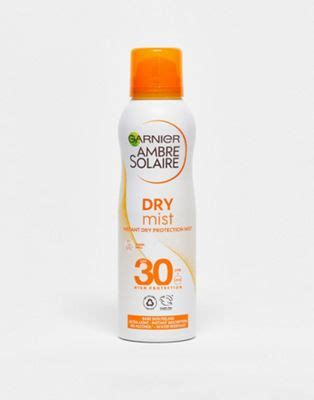 Garnier Ambre Solaire Spf Dry Mist Sun Cream Spray Ml Asos