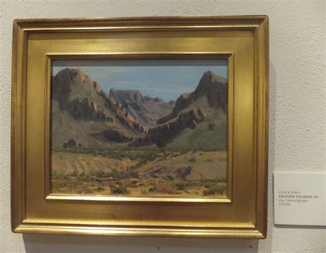 "Outside Looking In" Oil/linen/board by Chuck Rawle. - $775.00 Contact