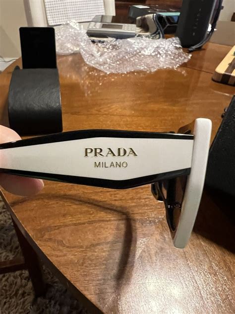 Prada Pr 15ws 09q5s0 Black Talc Dark Grey 54 Mm Womens Sunglasses Ebay