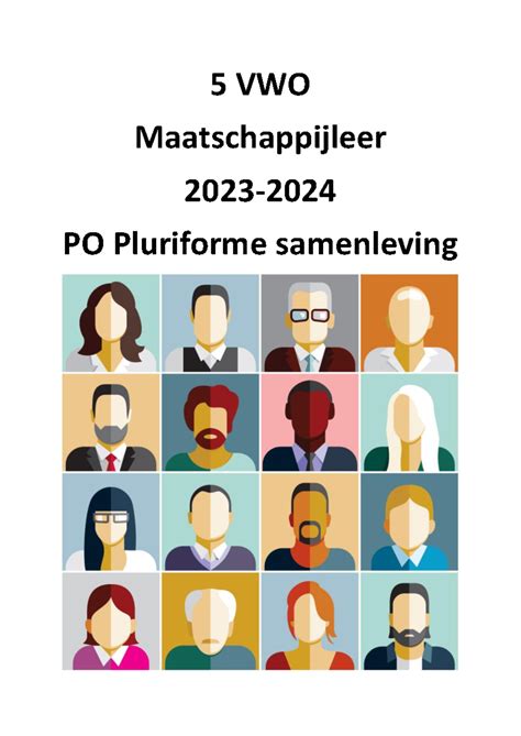 Po 5v Mijleer Pluriforme Samenleving 2324 5 Vwo Maatschappijleer 2023