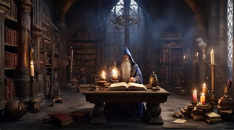 wizard book magic royalty  stock illustration image