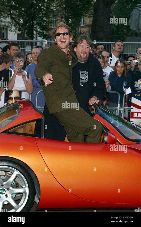 Paul Kaye And Johnny Vegas Arrive By Car To The Film Premiere Of