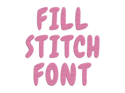 Fill Stitch Tutti Frutti Font Machine Embroidery Designs In Sizes 1 2