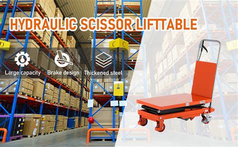 Amazon Tory Carrier Hydraulic Scissors Lift Table Lbs Capacity