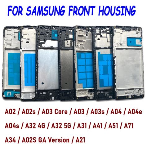 Placa De Bisel Con Marco LCD Para M Vil Para Samsung A21 Nueva Carcasa