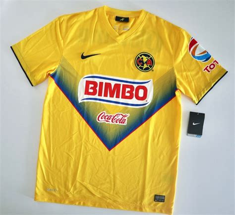 New CLUB AMERICA Mexico 2013/14 NIKE Football Shirt M Vintage Soccer ...