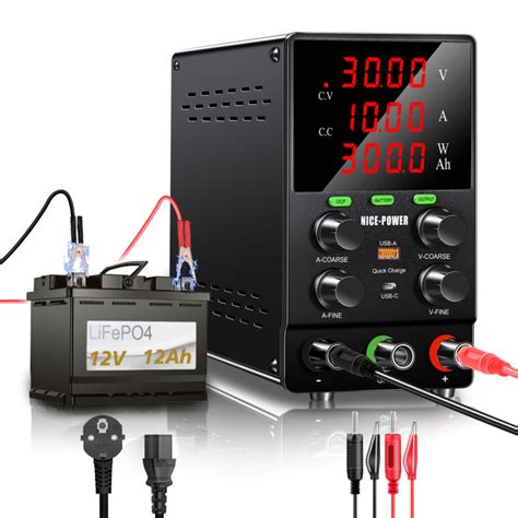 KUAIQU Newest DC LAB Power Supply Adjustable 30V 5A 10A 60V 120V