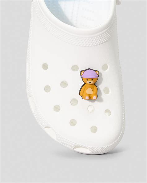 Shop Crocs Teddy Bear With Beanie Jibbitz In Multi Fast Shipping