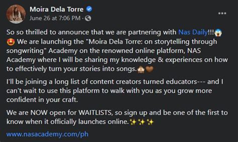 Catriona Gray Moira Dela Torre Join Nas Dailys Nas Academy