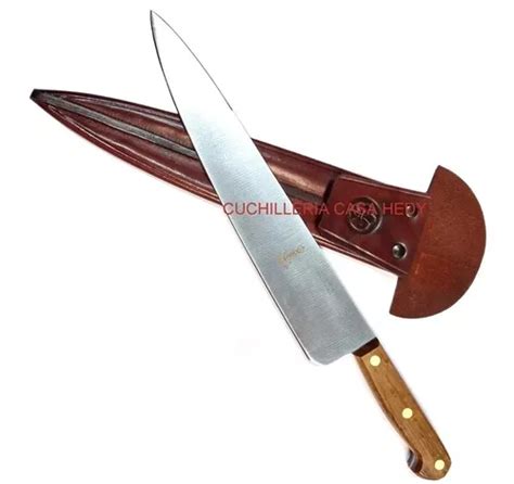 Cuchillo Eskilstuna 364 Hoja 20cm Inox Cabo Madera Vaina