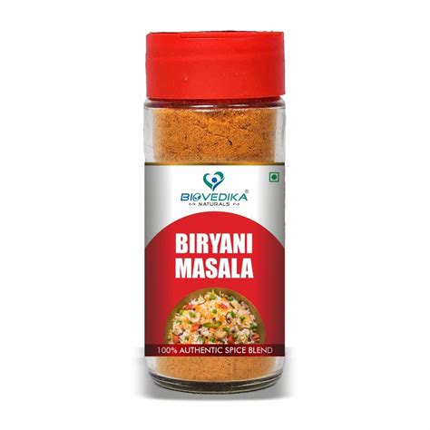 Biovedika Biryani Masala Packaging Size 100 G Packaging Type Bottle