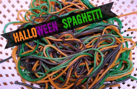 Halloween Spaghetti for Sensory Play