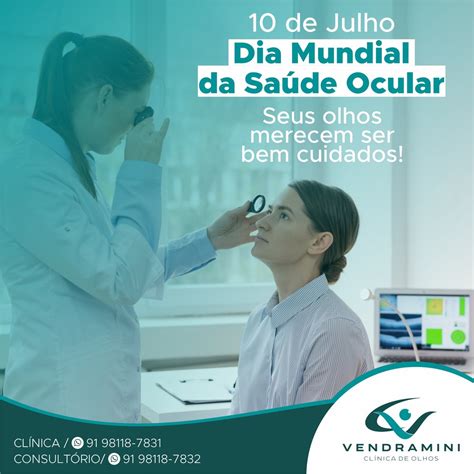 10 de Julho Dia Mundial da Saúde Ocular