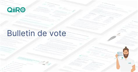 Bulletin de vote modèle à télécharger mis à jour pour 2022