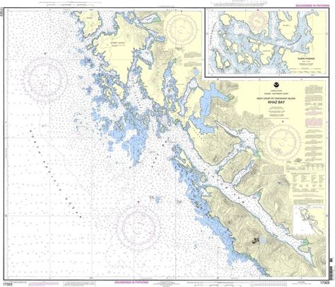 Noaa Nautical Chart 17322 Khaz Bay Chichagof Island Elbow Passage