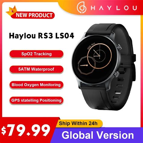 Haylou Rs Smart Watch Men Amoled Screen Gps Bluetooth Sports Modes