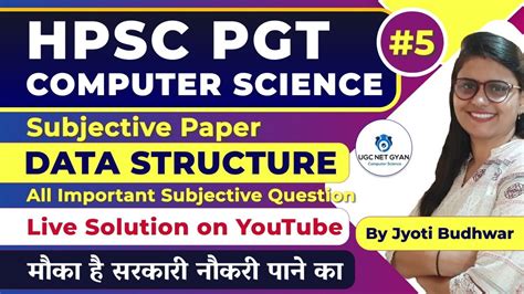 Hpsc Pgt Computer Science Subjective Preparation Jyoti Budhwar