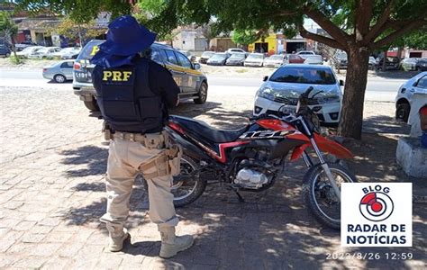 PRF RECUPERA MOTOCICLETA ADULTERADA NA BR 316 EM ARARIPINA Blog Radar