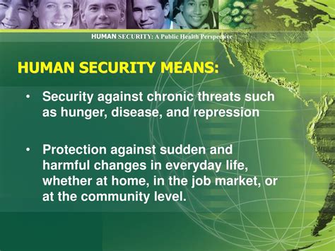 Ppt Human Security A Public Health Perspective Powerpoint