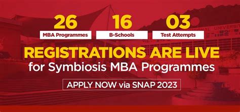 SNAP 2023 Symbiosis MBA Exam Dates Admit Card Link