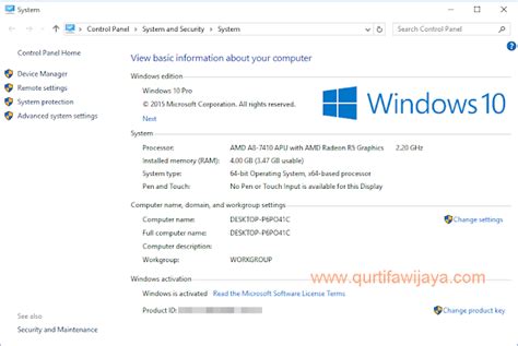 Cara Mudah Melihat Spesifikasi Komputer Atau Laptop Qurtifa Wijaya