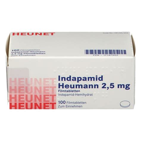 INDAPAMID Heumann 2 5 Mg Filmtabletten Heunet 100 St Mit Dem E Rezept