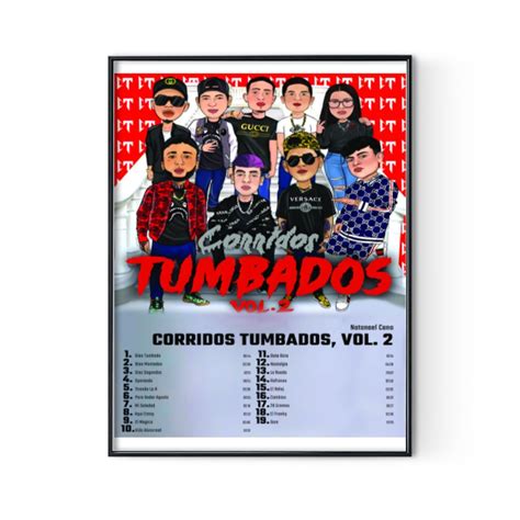 Natanael Cano Corridos Tumbados Vol 2 Album Cover Poster Digital