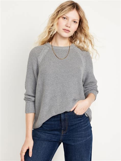 Loose Textured Pullover Tunic Sweater Old Navy