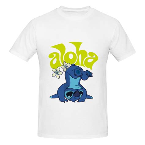 Cute Anime Cartoon Lilo Stitch Graphic Classic Short Sleeve T Shirt