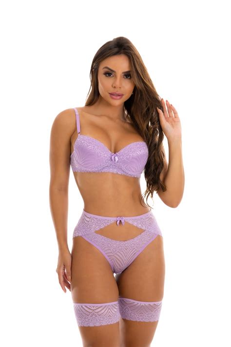 Conjunto Sexy Cinta Liga E Perneira Click Sophia