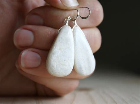 White Moonstone Earrings In Sterling Silver For New Beginnings