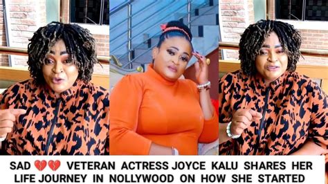 So Touching 😭💔 Veteran Actress Joyce Kalu Shares Her Journey In