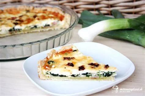 Špenátový quiche s pórom a fetou recept mozessavydavat sk