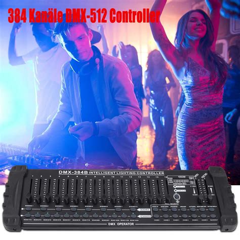 384 Kanäle DMX 512 Controller Konsole für DJ Disco Bar Party mit