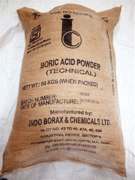 Powder Industrial Grade Indo Borax Boric Acid Packaging Size 50 Kgs Jute Bag At ₹ 130 Kg In Jaipur